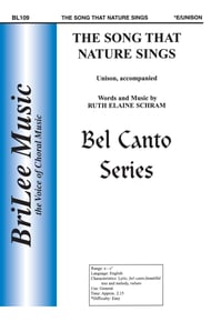 The Song that Nature Sings Unison choral sheet music cover Thumbnail